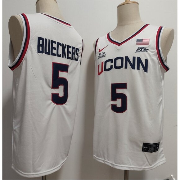 Mens UConn Huskies Paige Bueckers White Stitched Jersey